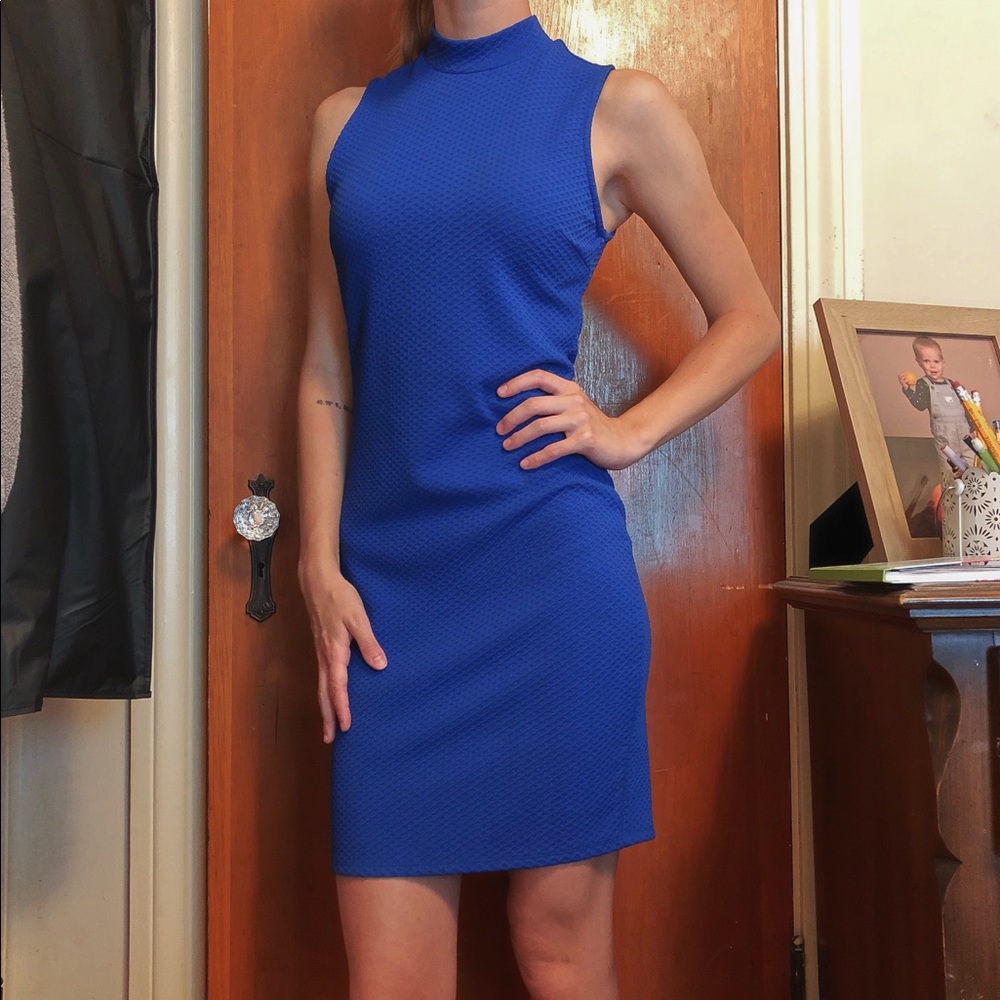 Charlotte Russe Blue high neck dress